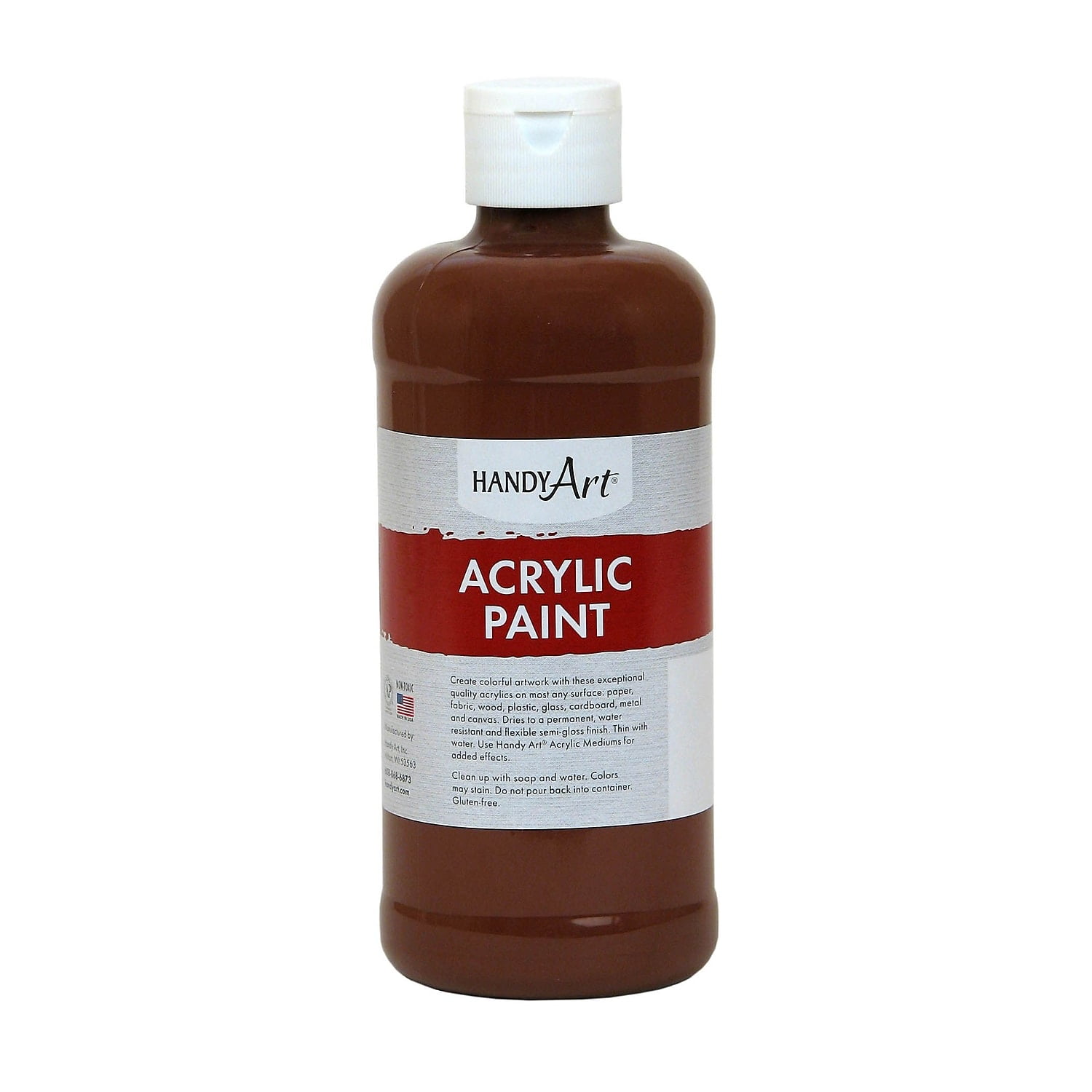 Handy Art Acrylic Paint - 2 quart - 1 Each - Burnt Sienna Handy Art Acrylic Paint - 2 quart - 1 Each - Burnt Sienna