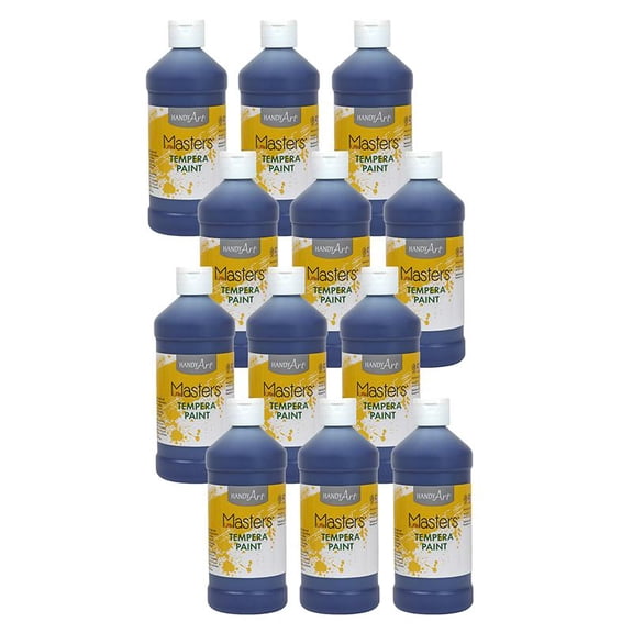 Rock Paint & Handy Art RPC201740-12 16 oz Little Masters Tempera Paint, Violet - 12 Each