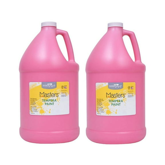 Rock Paint & Handy Art RPC204722-2 1 gal Little Masters Tempera Paint, Pink - Pack of 2