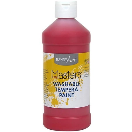 Rock Paint & Handy Art RPC211722 1 Pint Little Masters Washable Tempera Paint, Pink