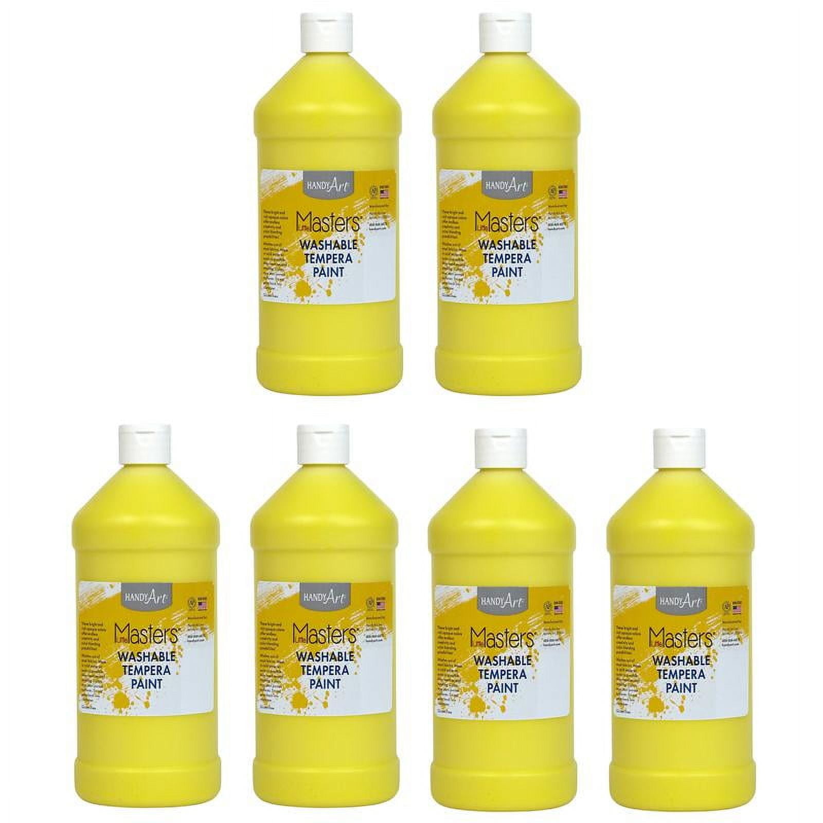 Rock Paint & Handy Art RPC213710-6 32 oz Little Masters Washable Paint, Yellow - 6 Each