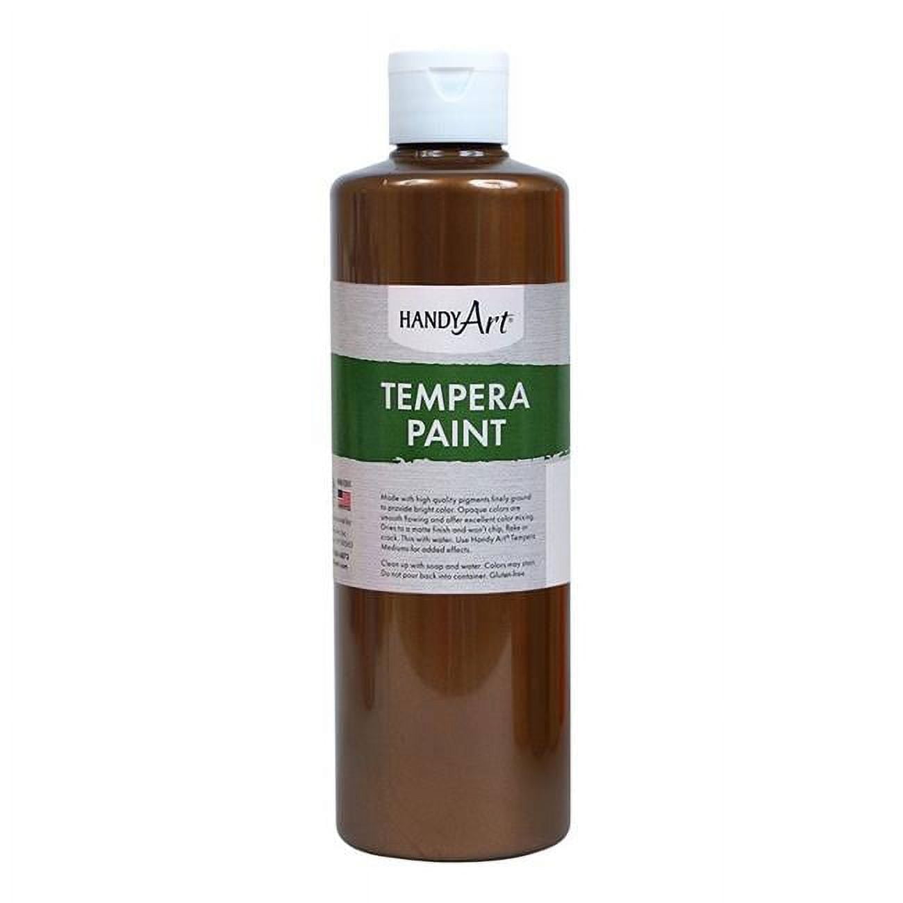 Rock Paint & Handy Art RPC231165-3 16 oz Metallic Bronze Tempera Paint - 3 Each