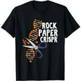 thumbnail image 1 of Rock Paper Crispr DNA Biologist Genetic Engineering Science T-Shirt, 1 of 5