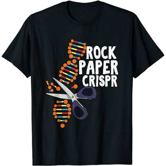 Rock Paper Crispr DNA Biologist Genetic Engineering Science T-Shirt