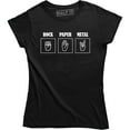 thumbnail image 1 of Rock Paper Metal Mens Rock Heavy Metal Women's T-Shirt, 1 of 4
