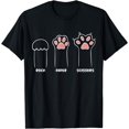 thumbnail image 1 of Rock Paper Scissors Cat Paws Cat Lover Funny Cat T-Shirt, 1 of 4