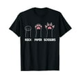 thumbnail image 1 of Rock Paper Scissors Cat Paws Cute Cat Funny Cat T-Shirt, 1 of 5