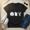 thumbnail image 1 of Rock Paper Scissors Funny Hand Game Cute Cartoon Teacher Unisex T-Shirt, up to Size 5XL, 1 of 2