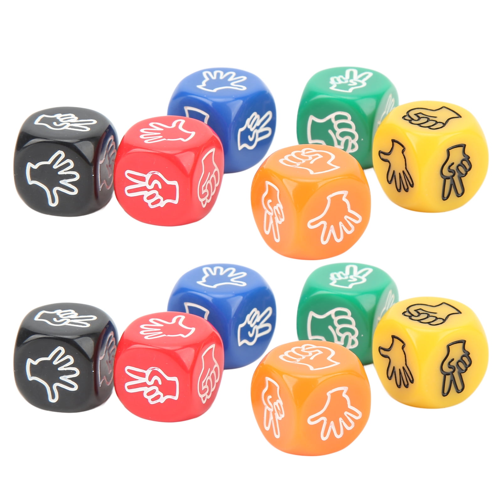 Rock Paper Scissors Game Dice, Lightweight Compact 6 Sided Finger