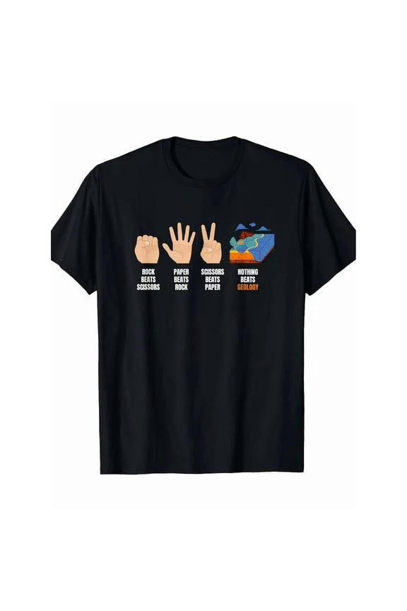 Scissors Geology Graphic Tee Funny Science Humor Shirt