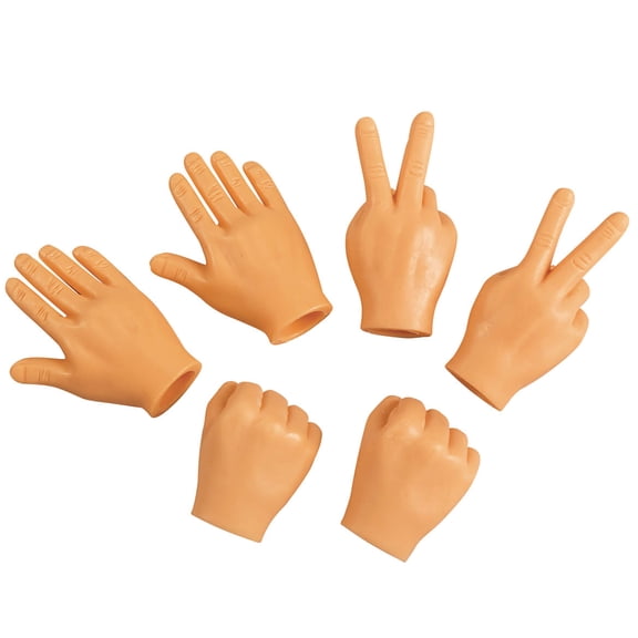 Rock, Paper, Scissors Hands, Set of 6