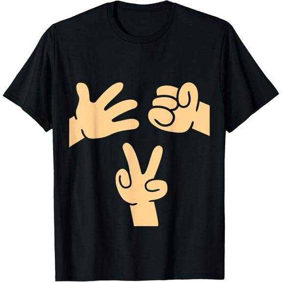 Rock Paper Scissors Kids Group Game Cute Halloween Costume T-Shirt