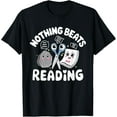 thumbnail image 1 of Rock Paper Scissors Nothing Beats Reading Book Lover T-Shirt tee, 1 of 4