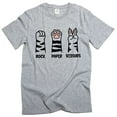 thumbnail image 1 of Rock Paper Scissors Tee Funny Cat Paw Shirt, Cat Owner Shirt, Cat Paws Shirts, Gift for Cat Mom (XX-Large Grey), 1 of 6