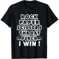 thumbnail image 1 of Rock Paper Scissors Throat Punch Win Shirt -Funny Game Shirt, 1 of 4