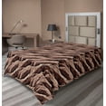 thumbnail image 1 of Ambesonne Rock Pattern Flat Bedding Sheet Soft Top Sheet, Natural Stone Print, Twin XL, Umber Warm Taupe, 1 of 1