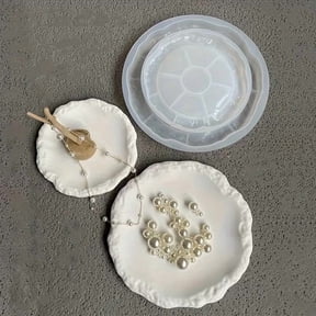 Rock Pattern Silicone Plate Mold for Resin Plaster Concrete DIY Craft