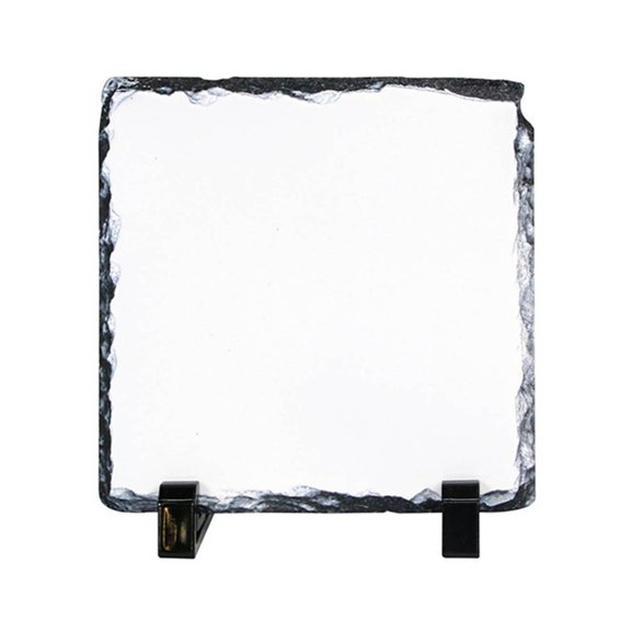 Rock Photo Frame, Sublimation Slates Heat Transfer Picture Frame Creative Photo Plaques with Display Rack