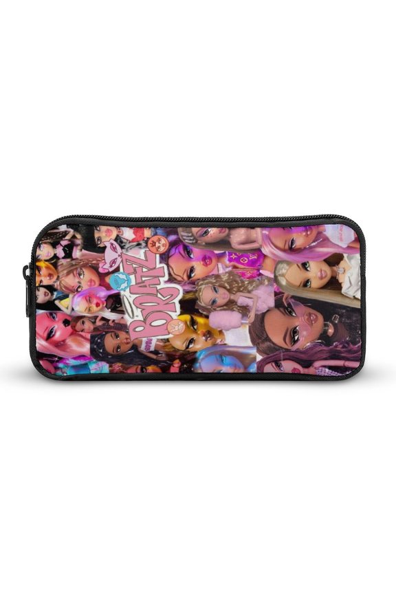 Rock Br-at,zPink Pencil Cases Pencil Pouch Office Supplies Coin Purse Wallet Black