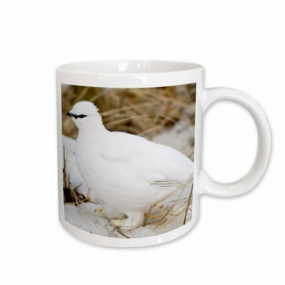 3drose, Rock Ptarmigan, Churchill Wildlife Area, Churchill, Mb, Canada., 15oz Mug
