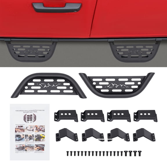 Rock Rail Side Steps Running Boards Nerf Bars For Ford Bronco 4-Door 2021-2023