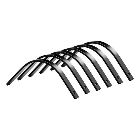 Rock Rake Tines, 6 Pack 1" x 5/16" Bolt-Mount Landscape Rake Tines Replacement, One Bolt Hole, High-strength & Heat-treated Steel Gravel Rakes Tine Replacement Parts