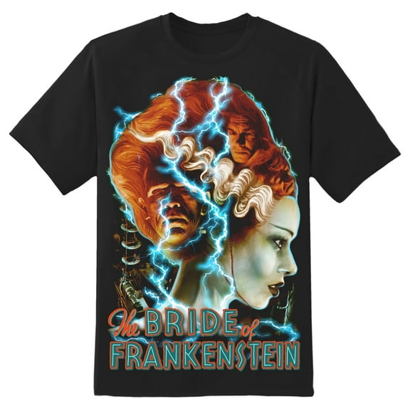 Rock Rebel Men's Electric Bride of Frankenstein T-Shirt Black Large