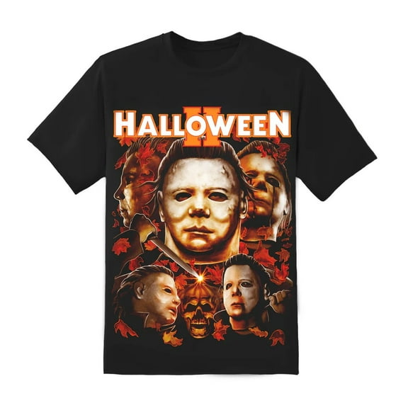 Rock Rebel Men's Halloween 2 Michael Myers Collage T-Shirt Black 2X-Large