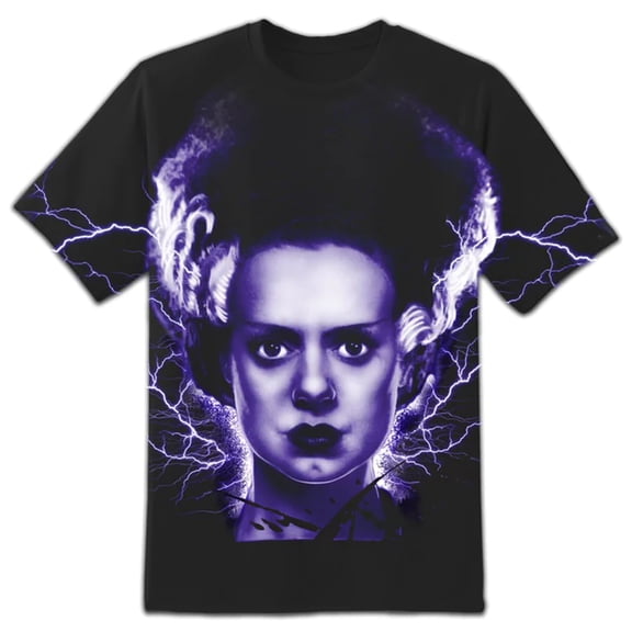 Rock Rebel Men's Universal Monsters Bride of Frankenstein All Over Print T-Shirt Small