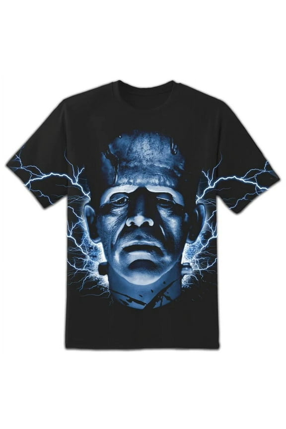 Men's Universal Monsters Frankenstein All Over Print T-Shirt Small
