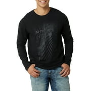 Rock & Republic Mens Abstract Logo Long Sleeve Tee