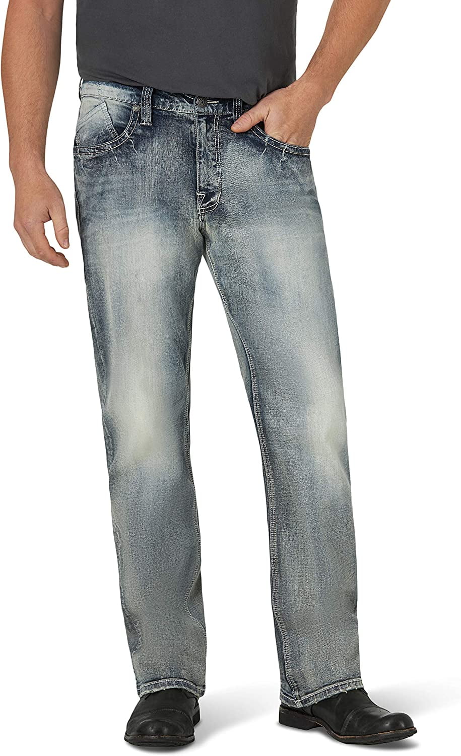 Rock & Republic Men's Relaxed Straight Leg Jean with Ultra Comfort Denim