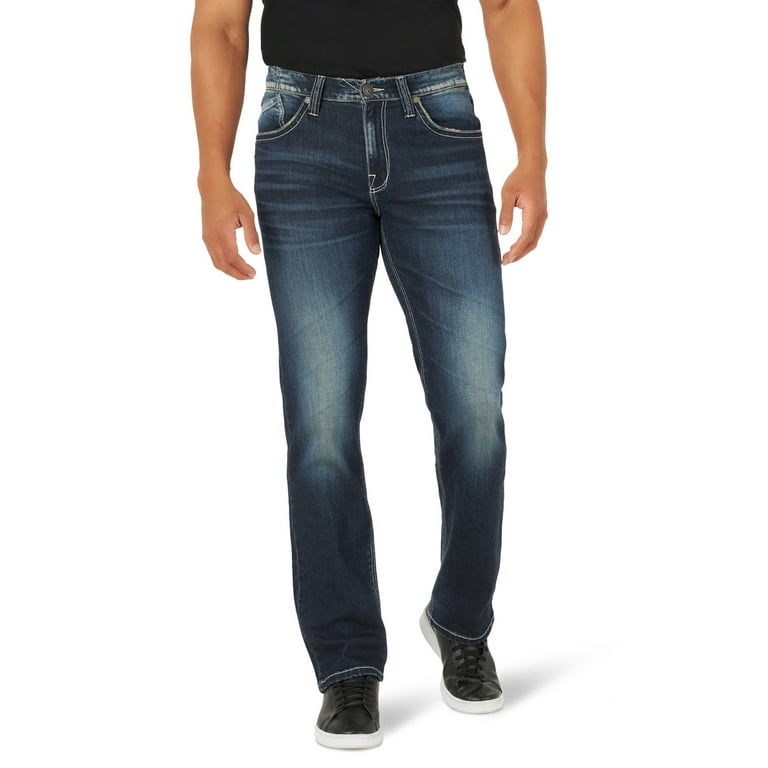 Rock Republic Men s Relaxed Straight Leg Jean with Ultra Comfort Denim Walmart