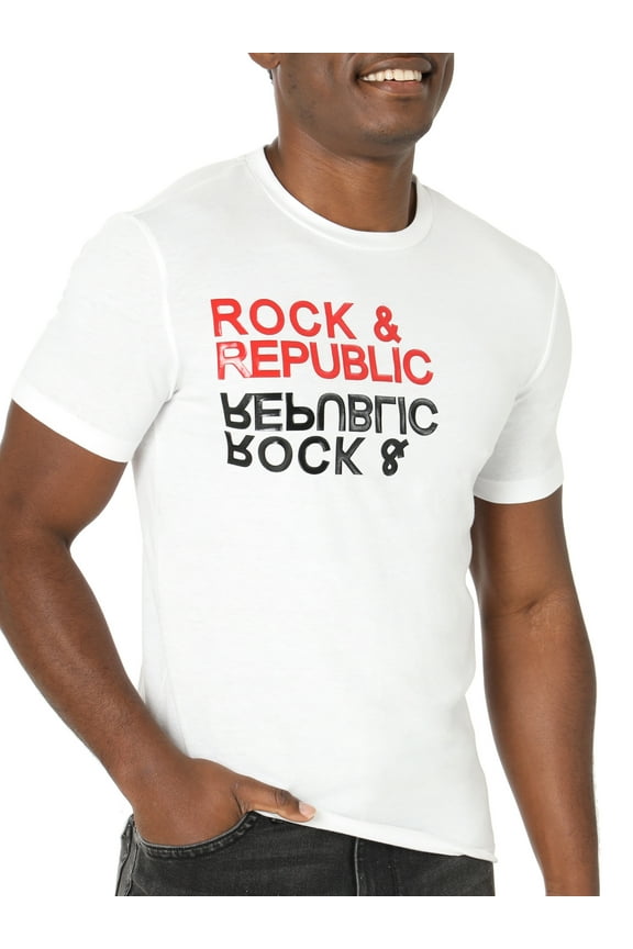 Men's Short Sleeve Crew Neck Mirror Logo Tee