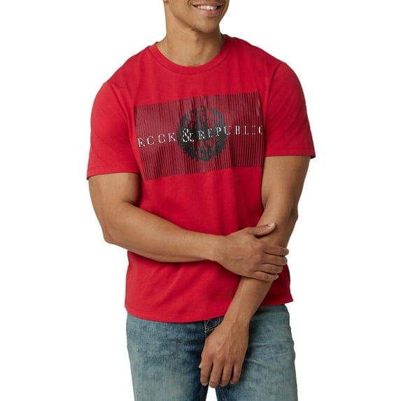 Rock & Republic Men's Short Sleeve Logo Tee