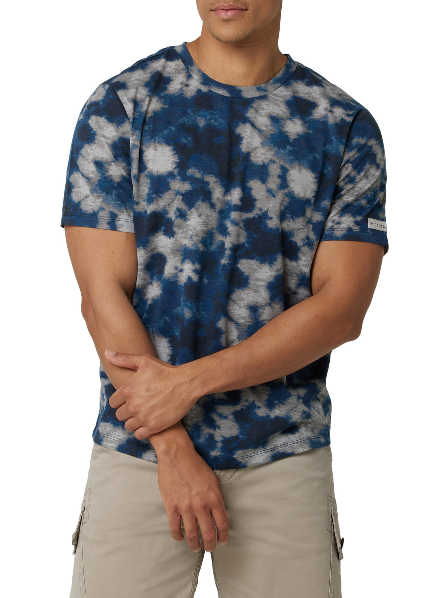 Rock & Republic Men's Short Sleeve Tri Color Tee