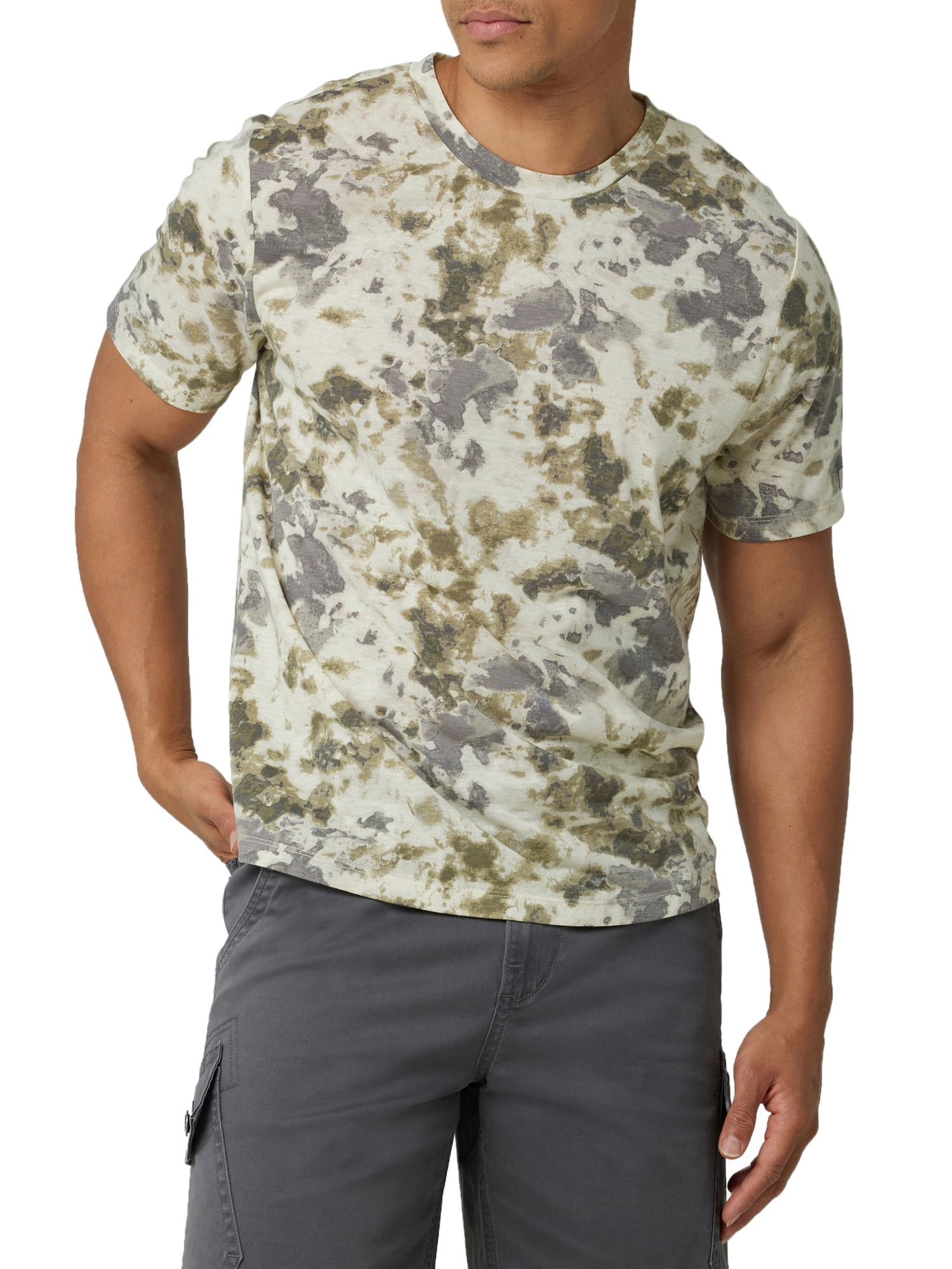 Rock & Republic Men's Short Sleeve Tri Color Tee