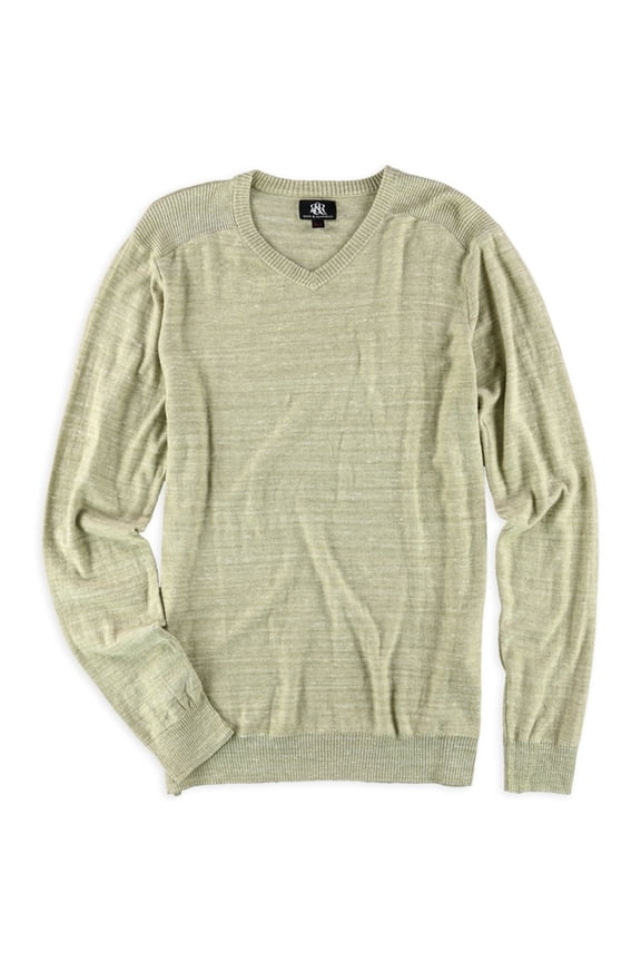 Mens Marled Knit Pullover Sweater, Brown, Big & Tall, 2XLT