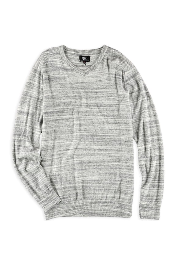 Mens Marled Knit Pullover Sweater, Grey, Big & Tall, 2XLT