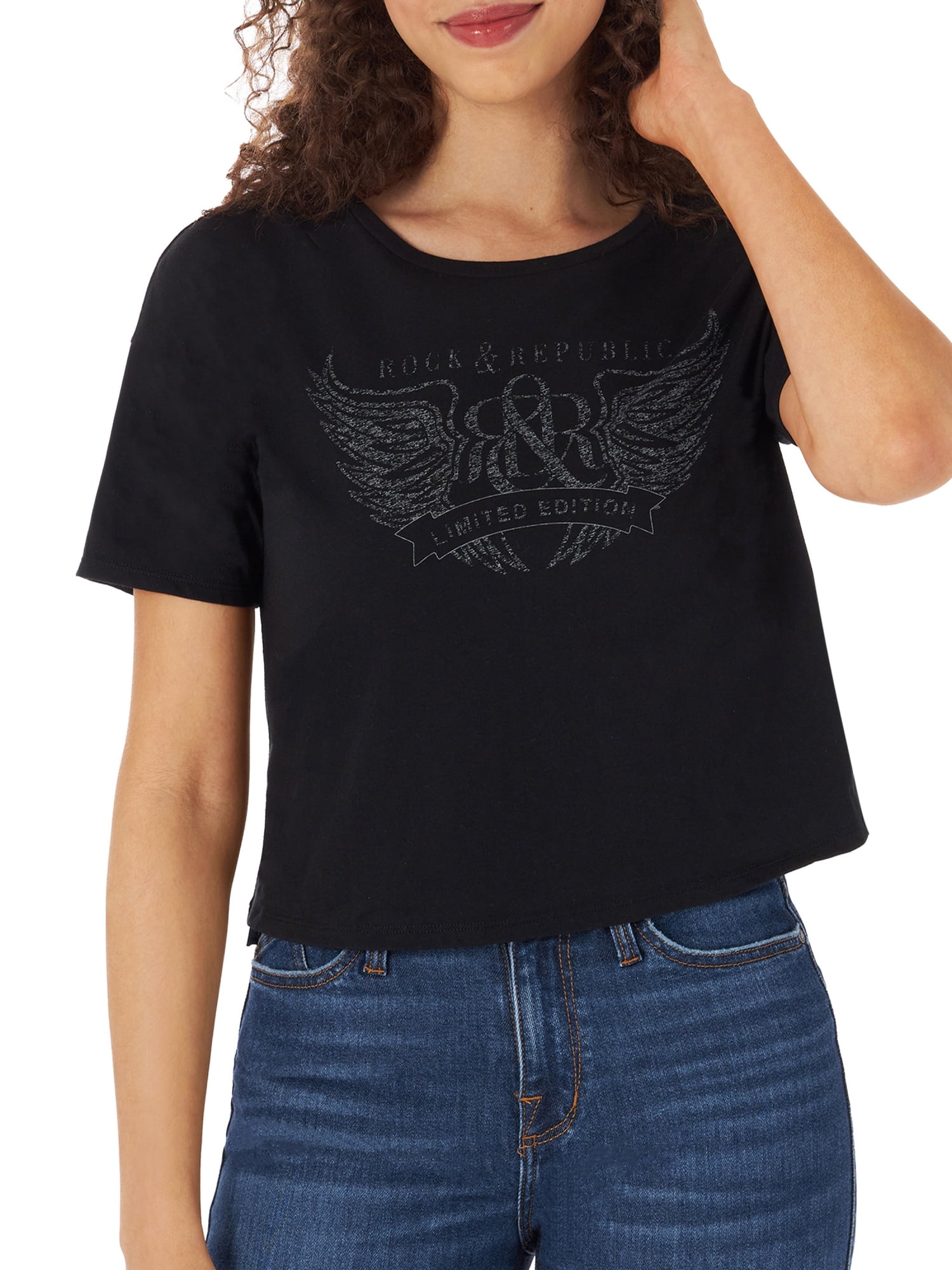 Rock & Republic Women’s Boxy Limited Edition Graphic Tee