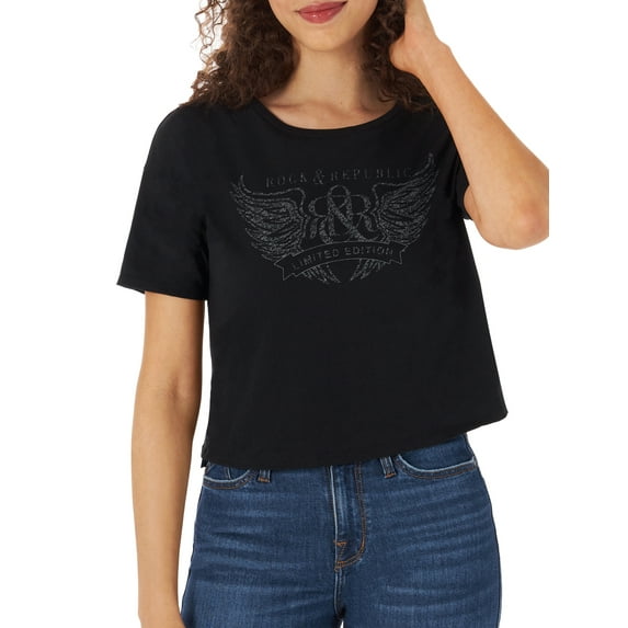 Rock & Republic Women’s Boxy Limited Edition Graphic Tee