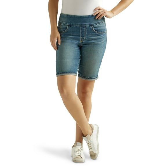 Rock & Republic Women’s Denim Rx Fever Pull On Bermuda Shorts