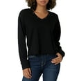thumbnail image 1 of Rock & Republic Women's Long Sleeve V-Neck Sweatshirt, 1 of 3
