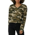thumbnail image 1 of Rock & Republic Women's Long Sleeve V-Neck Sweatshirt, 1 of 3