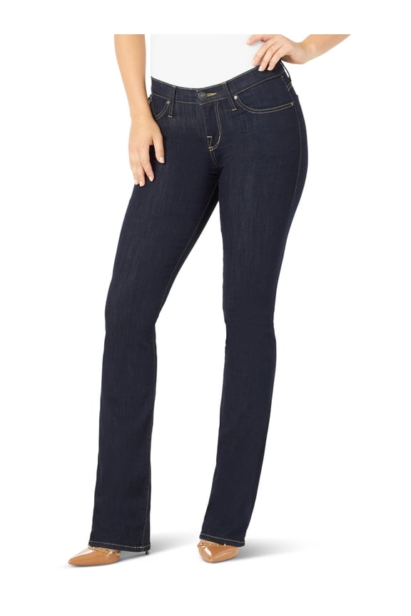 Womens Denim Kassandra Mid Rise Bootcut Jean