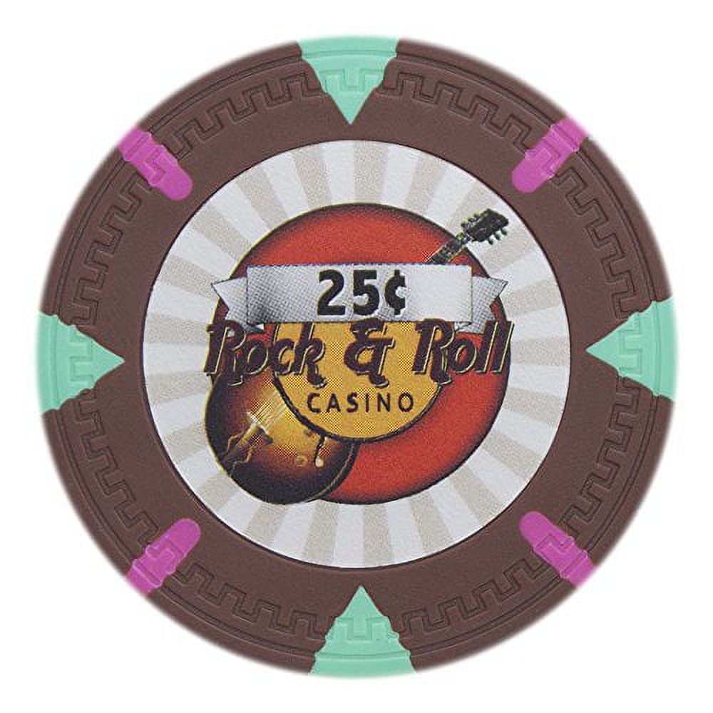 Rock & Roll 13.5 Gram Clay Poker Chips in Wood Carousel - 300 Ct. – Poker  Chip Lounge