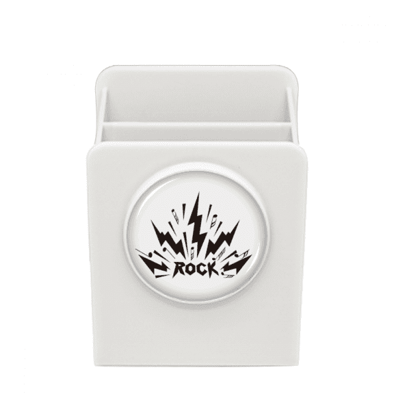 Rock Roll Bursts Diffuse Notes Desk Pencil Holder Cup Pen Organizer