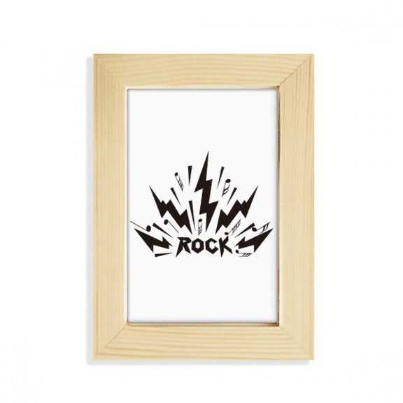 Rock Roll Bursts Diffuse Notes Desktop Display Photo Frame Picture Art Painting 5x7 inch