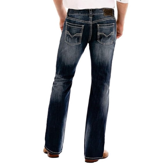 Rock & Roll Cowboy Pistol Straight Leg Medium Wash Jean