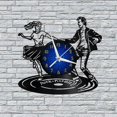 thumbnail image 1 of Rock and Roll Dance 12 Inch Vinyl Record Wall Clock - Silent, Creative, and Unique Clock for Living Room, Entryway, or Bedroom Decor - Perfect Gift Idea(12 inchs B without LED), 1 of 6